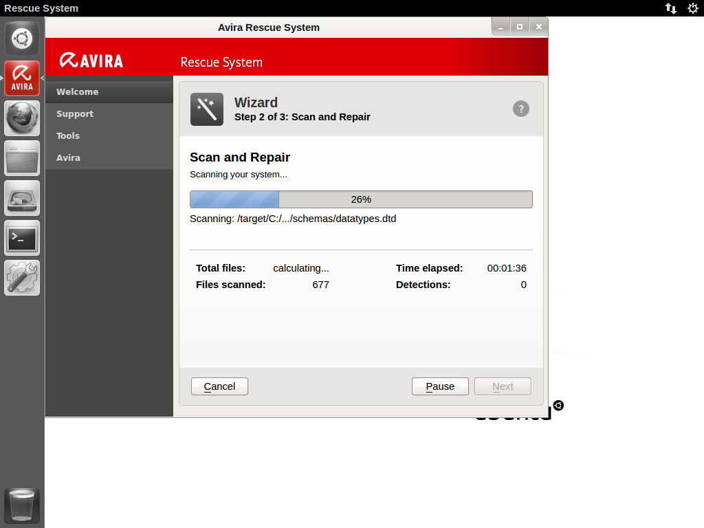 Avira AntiVir Rescue System 